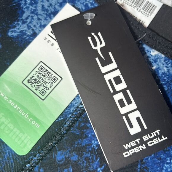 Seac men’s xl ghost 3.5MM pants open cell wet suit bottoms camouflage new - Picture 6 of 8